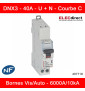 Legrand - Disjoncteur DX³ 6000A / 10kA - auto/vis - U+N - 230 V~ - 40A - 10kA - courbe C - 1 module - Réf : 407718
