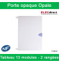 Schneider - Porte opaque Opale pour coffret 13 modules - 2 rangées - Réf : 13422