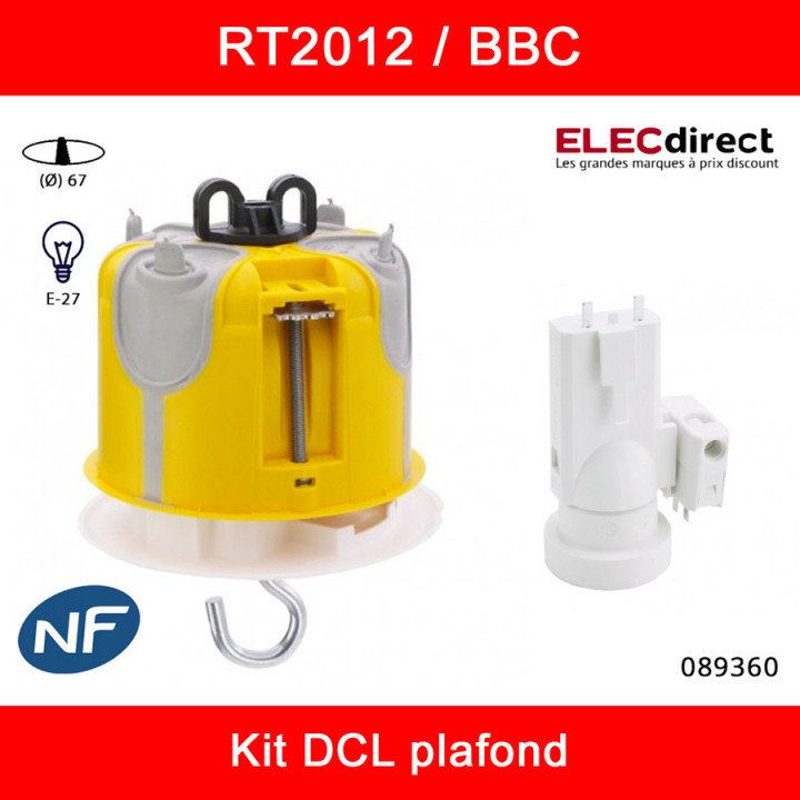 Legrand Batibox - Boîte point de centre DCL BBC - Cloisons sèches - Réf : 089360