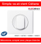 Legrand Céliane - Interrupteur va-et-vient complet blanc 1 poste - Réf : 080251 + 067001 + 068001 + 066631