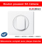 Legrand Céliane - Bouton poussoir complet blanc 1 poste - Réf : 080251 + 067031 + 068001 + 066631