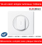 Legrand Céliane - Va-et-vient à voyant lumineux complet blanc 1 poste - Réf : 080251 + 067001 + 068003 + 066631 + 067686