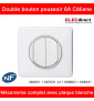 Legrand Céliane - Double bouton poussoir complet blanc 1 poste - Réf : 080251 + 067031 x2 + 068002 + 066631