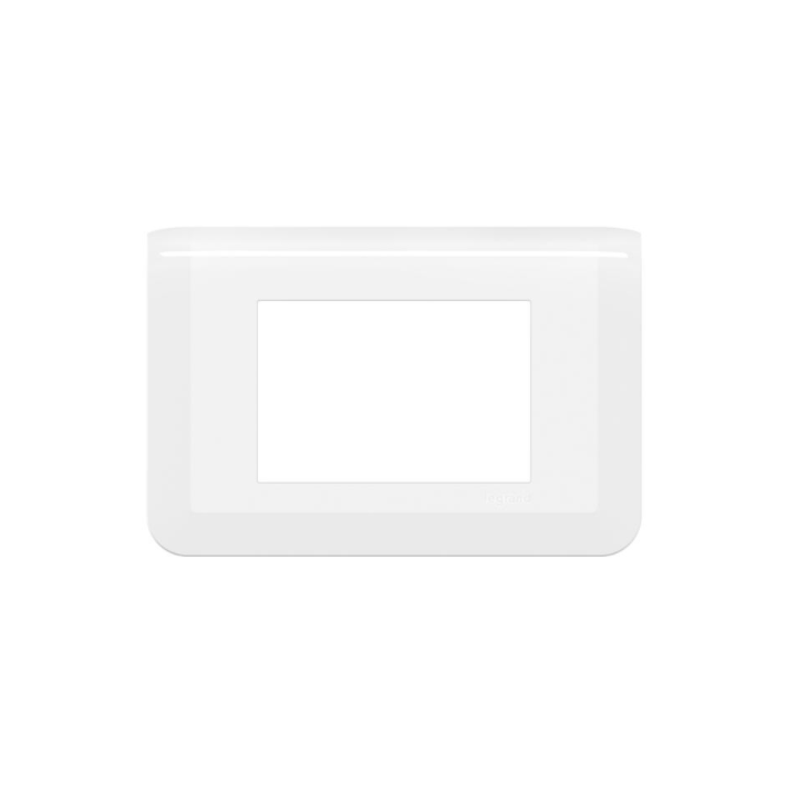 Legrand - Plaque Mosaic - 3 modules - blanc - Réf : 078803L
