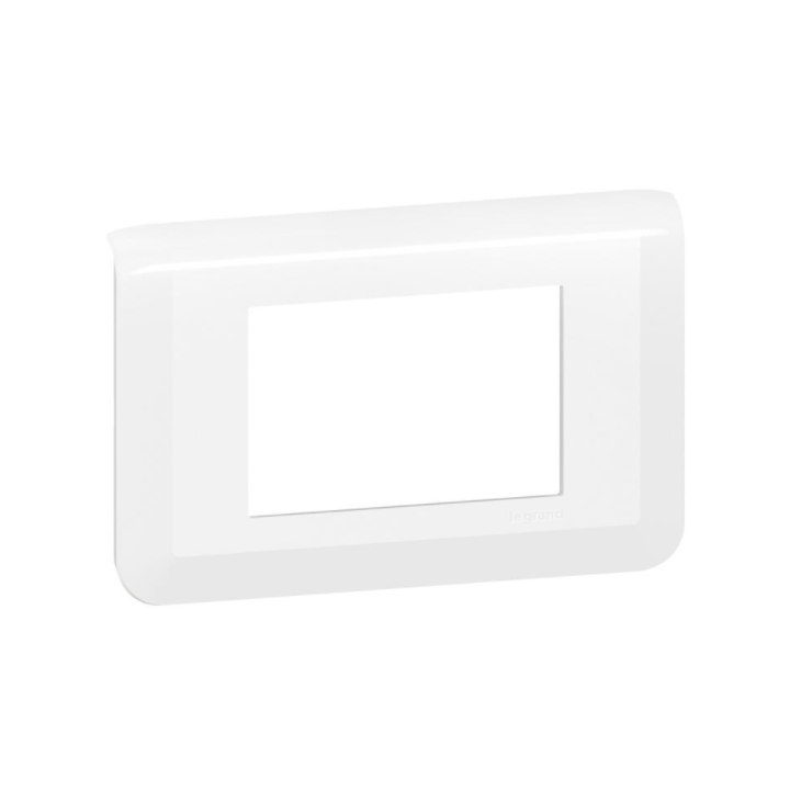Legrand - Plaque Mosaic - 3 modules - blanc - Réf : 078803L