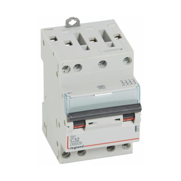 Legrand - Disjoncteur 4P DX3 32A - 10kA - courbe C - 407910
