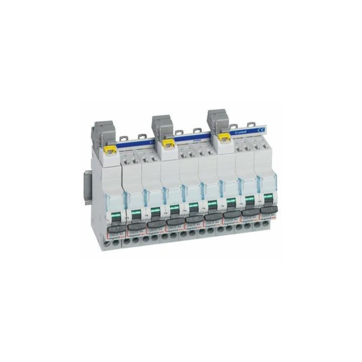 Legrand - Borne de raccordement à connexion auto - Répartition Triphasée - section 6 à 25 mm² - Réf : 405206