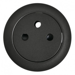 Legrand - Enjoliveur Céliane pour prise de courant 2P+T Surface - finition graphite - Réf : 067911