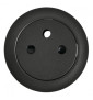 Legrand - Enjoliveur Céliane pour prise de courant 2P+T Surface - finition graphite - Réf : 067911