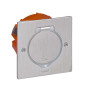 Legrand - Prise de sol inox étanche avec clapet de protection + boîte à encastrer - IP44 - Réf : 092110