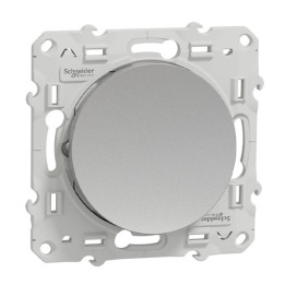 Schneider - Va et vient Odace - Alu - 10A - 250V - Bornes auto - Réf : S530204