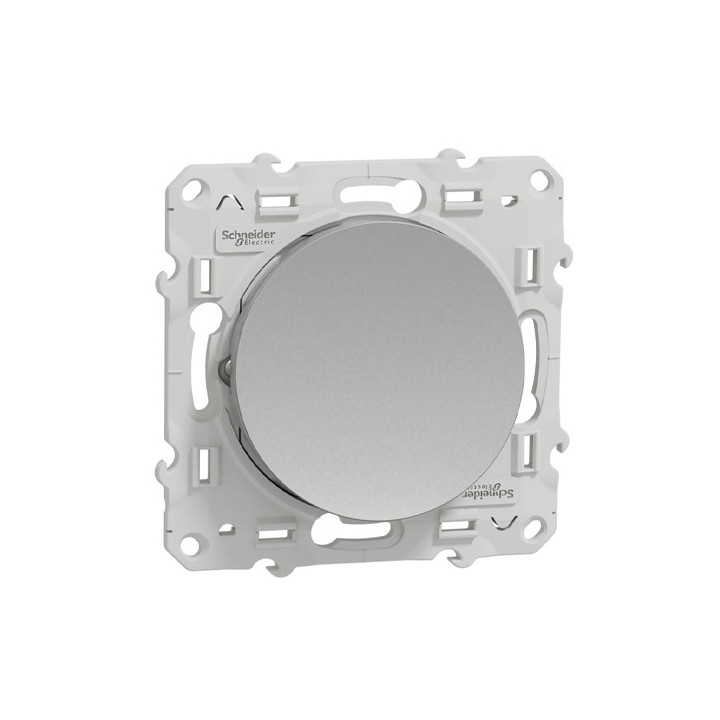 Schneider - Va et vient Odace - Alu - 10A - 250V - Bornes auto - Réf : S530204
