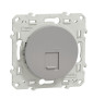 Schneider - Odace - Prise RJ45 Grade 3 - aluminium - Catégorie 6 STP - Multimédia - IDC - Réf : S530476
