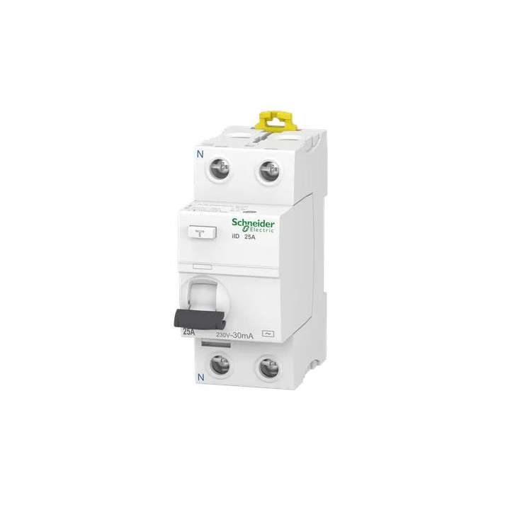 SCHNEIDER - Interrupteur Différentiel 2P - 25A - 30mA - AC - A9R11225