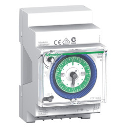 Schneider - Acti9 IH - Interrupteur horaire électromécanique - 24H - Réserve de marche 150h -  Réf : CCT15365