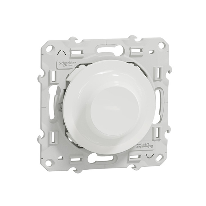 Schneider - Variateur rotatif Bluetooth Odace Wiser - 2 fils - Blanc - Réf : S520513