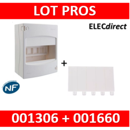 Legrand - Coffret cache-bornes 6 Modules + Obturateur - 001306+001660