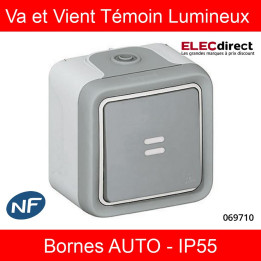 Legrand Plexo - Va-et-Vient 10A - Témoin - 230V - IP55/IK07 - 069710