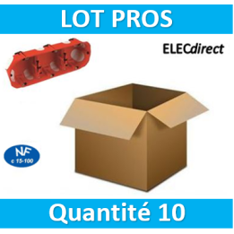 SIB - Boîte triple BBC entraxe 71 mm - Prof. 50mm - 33972x10