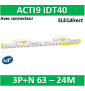 Schneider - Acti9 iDT40 - peigne avec connecteur - 3P+N - 24 modules de 18mm - 63A - A9XPP724