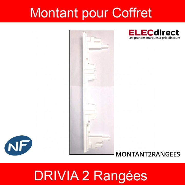 Legrand - Reconditionné - Montant pour Coffret Drivia 2 rangées 401 212 et 401 222 - MONTANT2RANGEES