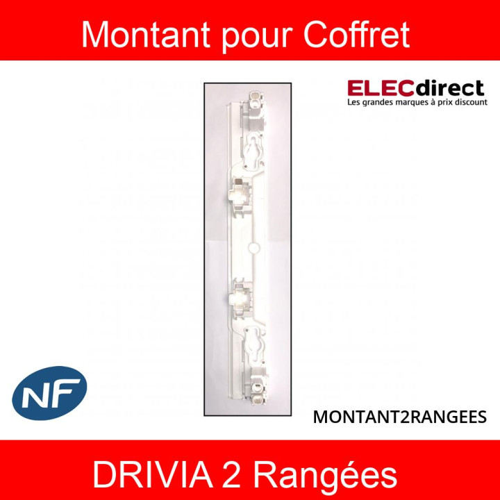 Legrand - Reconditionné - Montant pour Coffret Drivia 2 rangées 401 212 et 401 222 - MONTANT2RANGEES