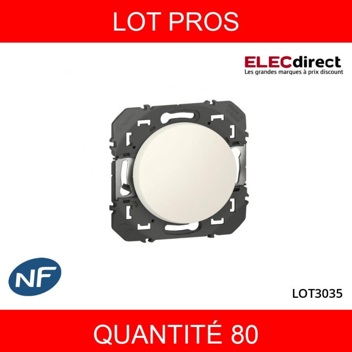 LEGRAND - LOT PROS - Interrupteur ou va-et-vient Legrand dooxie 10AX 250V finition blanc - 600001X80