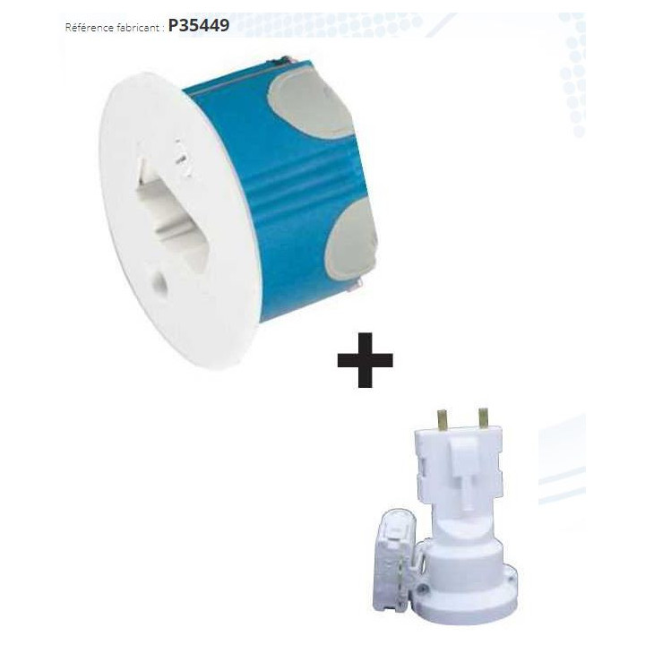 SIB - LOT  - Kit Sortie d'applique DCL BBC + douille (mural) - Réf : P35449X100