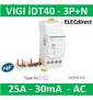 Schneider - Acti9 iDT40 - module différentiel Vigi - départ iDT40 - 3P+N 25A 30mA type AC-A9Y62725