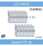 HAGER - LOT - DISJONCTEUR HAGER - 1P+N - 20A - VIS/VIS - Réf : MFN720X36