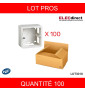 LEGRAND - LOT - Mosaic - Cadre saillie 1 poste - prof 40 - 2 modules - Réf : 080281x100