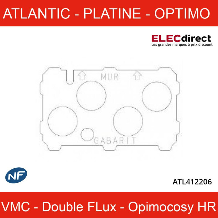 ATLANTIC - Platine Plafond - Optimo - Réf : 412206