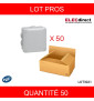 LEGRAND - LOT - Boîte de dérivation étanche IP55 - 105x105x55 - Réf : 092022x50