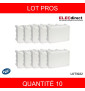 LEGRAND - LOT  - Boite Plexo 180x140x86 étanche gris IP55/IK07- 750°C - Réf : 092052X10