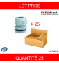 LEGRAND - LOT - Presse-étoupe plastique - IP68 - ISO 20 - RAL 7001 - Réf : 098003X25
