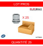 LEGRAND - LOT- Presse-étoupe plastique - IP68 - ISO 16 - RAL 7001 - Réf : 098001x25