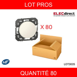 LEGRAND - LOT - Interrupteur ou va-et-vient Legrand dooxie 10AX 250V finition blanc - Réf : 600001X80
