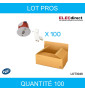 SIB - LOT  - Kit Sortie d'applique DCL BBC + douille (mural) - Réf : P35449X100