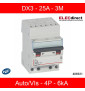 Legrand - Disjoncteur DX3 - auto/vis - 4P - 400 V - 25A - 6kA - courbe C - 3M - 406921