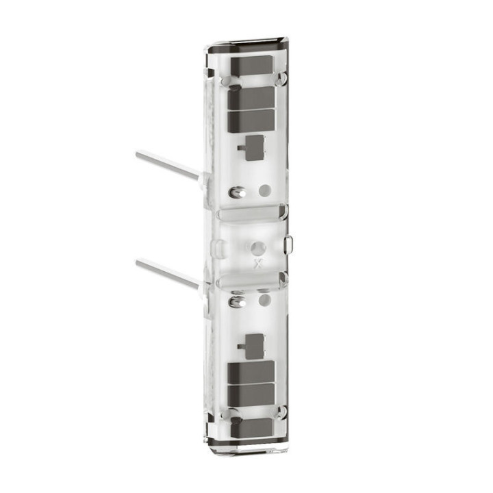 Legrand Voyant lumineux 230V Easy-Led brochable à LEDs blanches pour mécanismes Mosaic - socle gris - Réf : 067686L