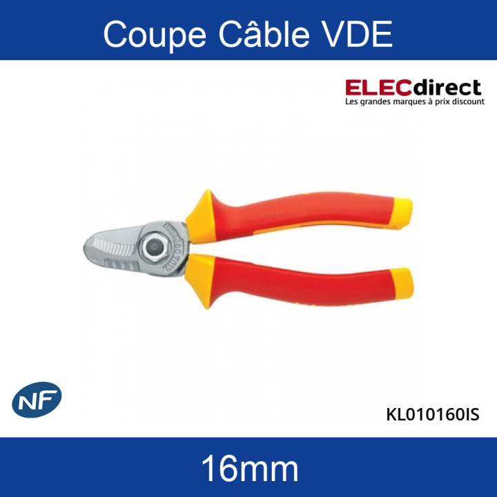 Klauke - Coupe Câble VDE - 160mm - Réf : KL010160IS