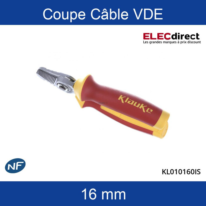 Klauke - Coupe Câble VDE - 160mm - Réf : KL010160IS