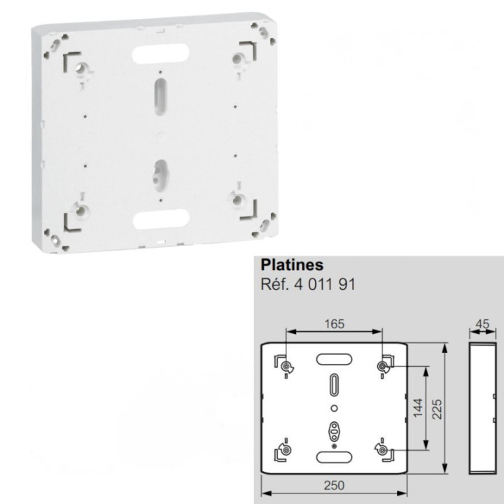 Legrand - Disjoncteur de branchement EDF 18M + platine + habillage + porte - 401000+401191+401189