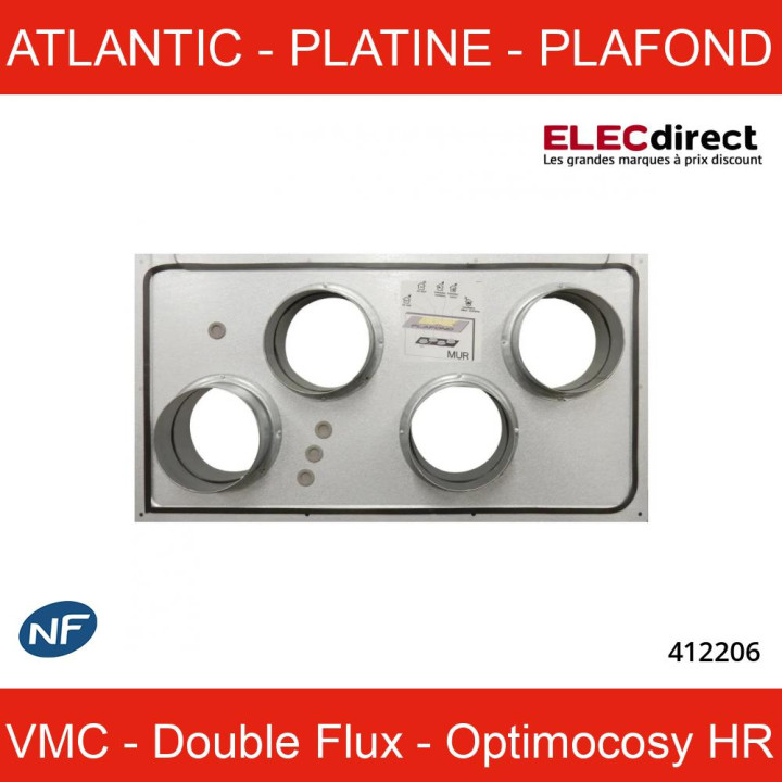 ATLANTIC - Platine Plafond - Optimo - Réf : 412206