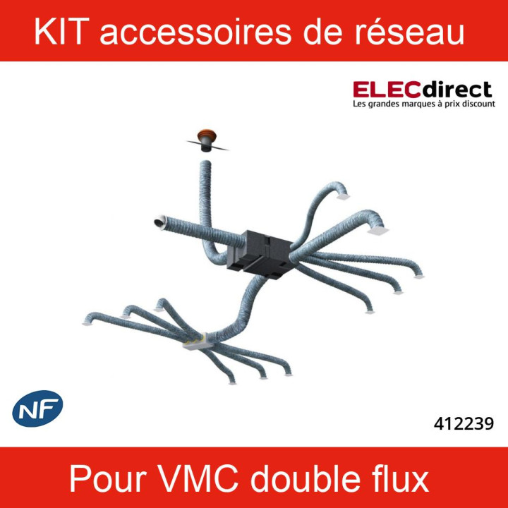 Atlantic - KIT accessoires pour réseau pour VMC double flux Primocosy HR et BP - Réf : 412239
