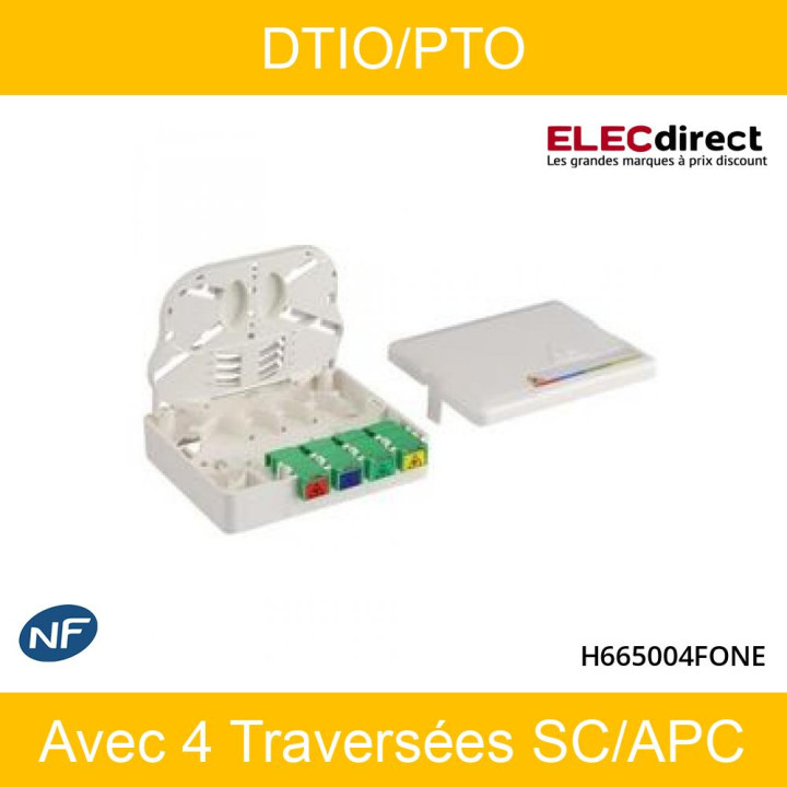Casanova - DTIO/PTO équipé de 4 traversées SC/APC - Réf : H665004FONE