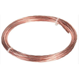 Cablette cuivre nu - Tresse de cuivre nue de 25mm² - Couronne 5m - Réf : CUIVRENU25X5M