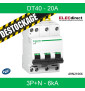 Schneider - RECONDITIONNÉ - DT40 - Disjoncteur 3P+N - 20A - 6kA - courbe C - Réf : A9N21066