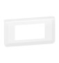 Legrand Plaque de finition horizontale Mosaic pour 4 modules blanc - EU - Réf : 277814L