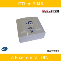 CASANOVA - DTI en RJ45 à fixer sur rail DIN - Réf : CASH66400MRC